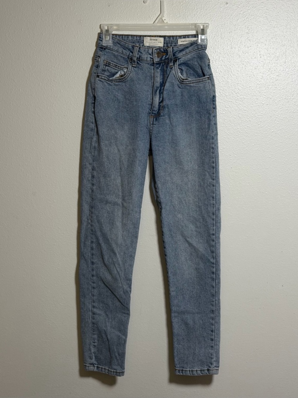 Cotton On Women Denim Stretch Mom Jeans Classic High-Rise Streetwear size 4